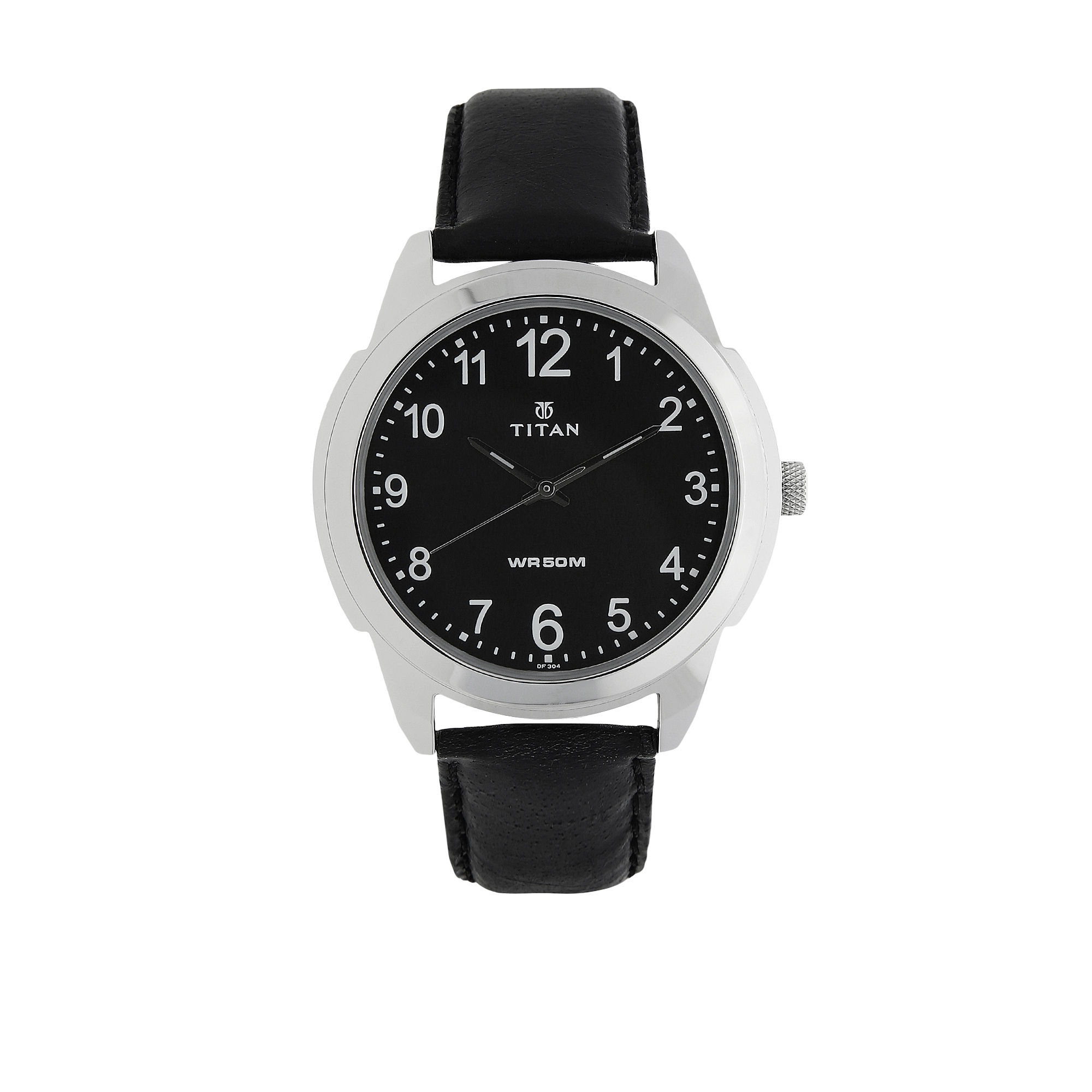 Titan Analog Black Dial Men's Watch NM1585SL08